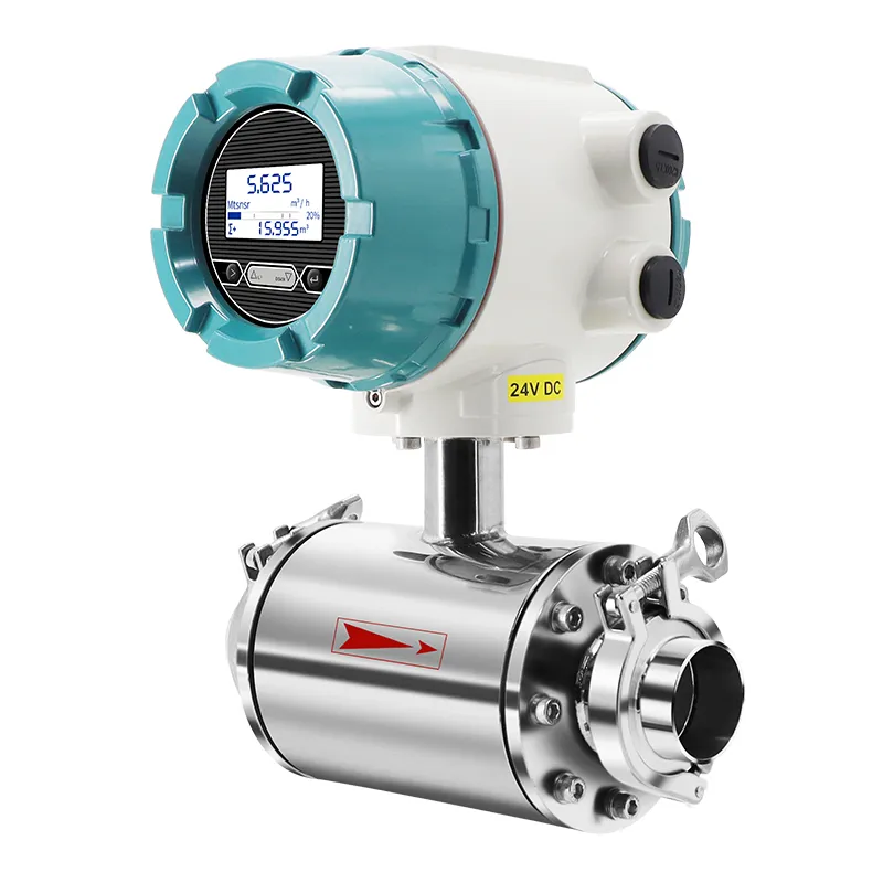 stainless steel electromagnetic flow meter for water flow rate meter digital