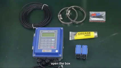 Vidéo d'opération d'installation du débitmètre à ultrasons mural